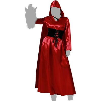 Atosa Costume Di Cappuccetto Rosso Di Halloween Da Donna Atosa Costume Di Cappuccetto Rosso Di Halloween Da Donna