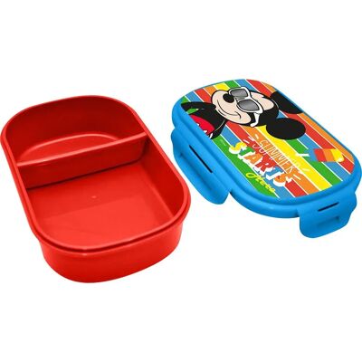 Contenitore Pranzo Rettangolare Topolino con Posate - Lunch Box Contenitore Pranzo Rettangolare Topolino con Posate - Lunch Box