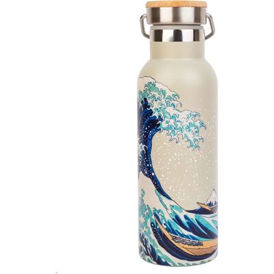 Erik Editores Bottiglia In Metallo Con Manico The Great Wave Of Kanagawa Hokusai Erik Editores Bottiglia In Metallo Con Manico The Great Wave Of Kanagawa Hokusai