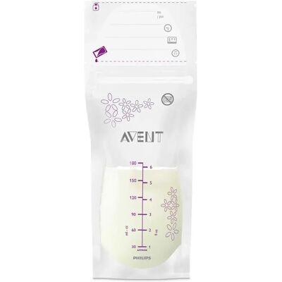 Philips Avent Sacchetti Per La Conservazione Del Latte Materno 180ml 25 Unità Transparent One Size Philips Avent Sacchetti Per La Conservazione Del Latte Materno 180ml 25 Unità Transparent One Size