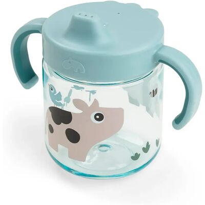Done By Deer Tazza Da Apprendimento Con Beccuccio E 2 Manici Tiny Farm Blue One Size Done By Deer Tazza Da Apprendimento Con Beccuccio E 2 Manici Tiny Farm Blue One Size