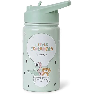 Saro Borraccia Termica Per Bambini Con Cannuccia 350ml Little Explores One Size Saro Borraccia Termica Per Bambini Con Cannuccia 350ml Little Explores One Size