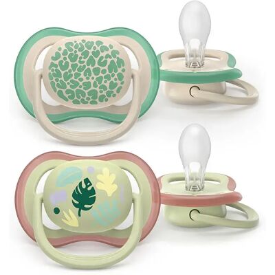 Philips Avent Ciuccio Ultra Air Colours Of Nature Deco 2 Unità Neutral 0-6 Mesi Philips Avent Ciuccio Ultra Air Colours Of Nature Deco 2 Unità Neutral 0-6 Mesi