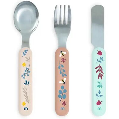 Miniland Set Di Posate Steel Cutlery Set Dreamland Multicolor One Size Miniland Set Di Posate Steel Cutlery Set Dreamland Multicolor One Size