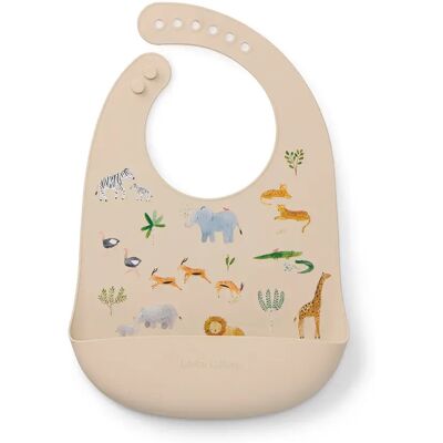 Loulou Lollipop Bavaglino Safari Jungle Silicone Multicolor One Size Loulou Lollipop Bavaglino Safari Jungle Silicone Multicolor One Size
