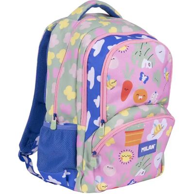 Milan Zaino Scolastico Serie Speciale Con Zip 25l Milan Zaino Scolastico Serie Speciale Con Zip 25l