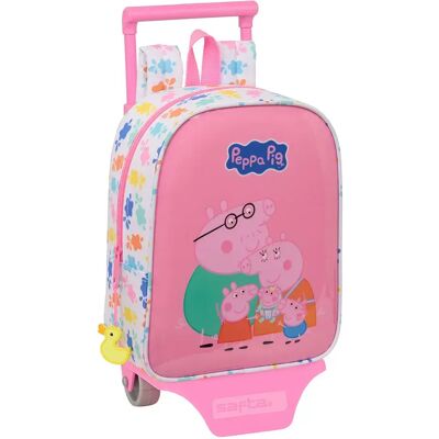 Safta Zaino Con Ruote Peppa Pig Mini 6l 22x27x10 Cm Multicolor One Size Safta Zaino Con Ruote Peppa Pig Mini 6l 22x27x10 Cm Multicolor One Size