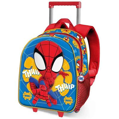 Karactermania Zaino Con Ruote Spiderman 3d Web 3x26x13 Cm 11.50l Karactermania Zaino Con Ruote Spiderman 3d Web 3x26x13 Cm 11.50l