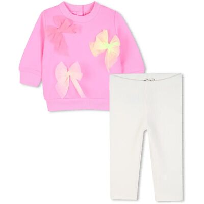 Billieblush Set A Maniche Lunghe U22613 Pink 6 Mesi Billieblush Set A Maniche Lunghe U22613 Pink 6 Mesi