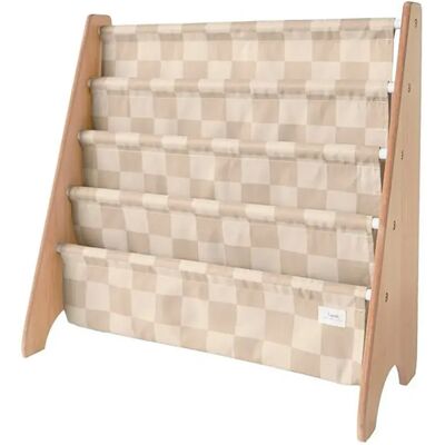 3 Sprouts Scaffale Per Libri Checkerboard Beige One Size 3 Sprouts Scaffale Per Libri Checkerboard Beige One Size