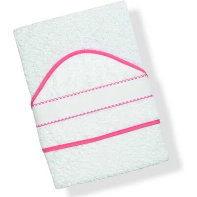 Interbaby Accappatoio Per Neonati P1700 White / Pink One Size Interbaby Accappatoio Per Neonati P1700 White / Pink One Size