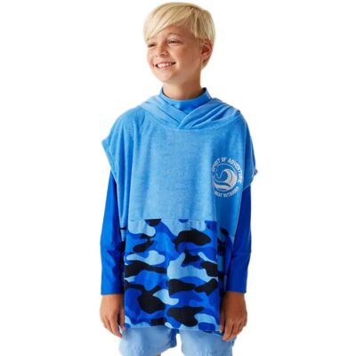 Regatta Poncho Ii Elysian Blue / Blue Camo 3-5 Anni Regatta Poncho Ii Elysian Blue / Blue Camo 3-5 Anni
