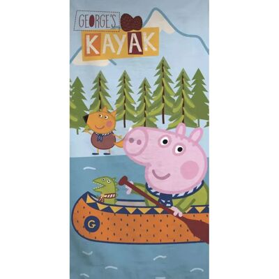 Asciugamano da bagno Kayak Peppa Pig - 140x70cm - Cotone Asciugamano da bagno Kayak Peppa Pig - 140x70cm - Cotone