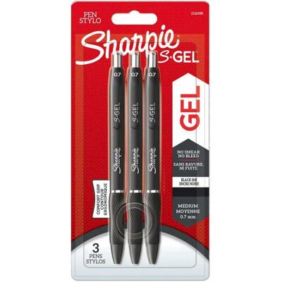 Sharpie Penna A Sfera Gel S 0.7 Mm 3 Unità Black One Size Sharpie Penna A Sfera Gel S 0.7 Mm 3 Unità Black One Size