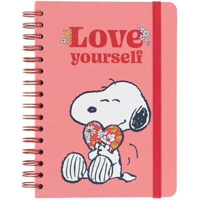 Grupo Erik Quaderno Cuaderno Tapa Forrada A5 Snoopy Love Yourself Multicolor One Size Grupo Erik Quaderno Cuaderno Tapa Forrada A5 Snoopy Love Yourself Multicolor One Size