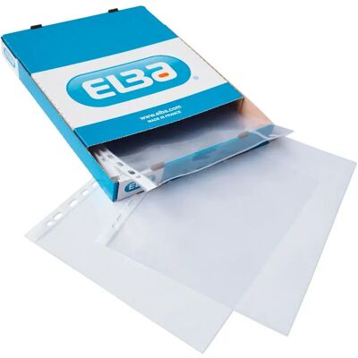 Elba Scatola Di Buste Perforate A4 70 Micron Finitura Cristallo 100 Unità Cristal One Size Elba Scatola Di Buste Perforate A4 70 Micron Finitura Cristallo 100 Unità Cristal One Size