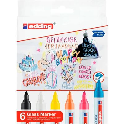 Edding 6 Pennarelli Colori Confezione Multicolor One Size Edding 6 Pennarelli Colori Confezione Multicolor One Size