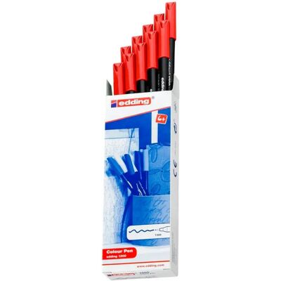 Edding Confezione Da 10 Pennarelli 1200 Red One Size Edding Confezione Da 10 Pennarelli 1200 Red One Size