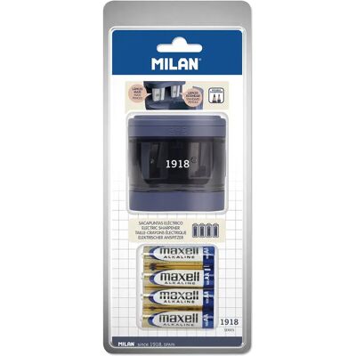 Milan Temperamatite Elettrico Maxi Regular Con Batterie Incluse Serie 1918 Marine One Size Milan Temperamatite Elettrico Maxi Regular Con Batterie Incluse Serie 1918 Marine One Size