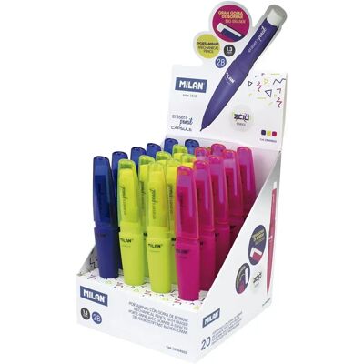 Milan Scatola Espositore 20 Matite Meccaniche 2b Serie Acido 1.3 Mm Milan Scatola Espositore 20 Matite Meccaniche 2b Serie Acido 1.3 Mm