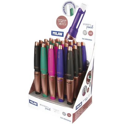 Milan Display Box 20 Capsule Slim Matite Meccaniche In Rame 0.5 Mm Milan Display Box 20 Capsule Slim Matite Meccaniche In Rame 0.5 Mm