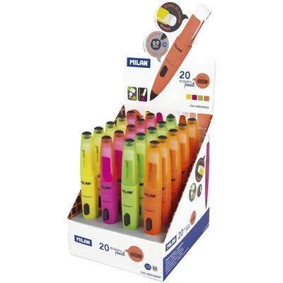 Milan Scatola Espositore 20 Matite Meccaniche Fluo Compact Mine 0.9 Mm Milan Scatola Espositore 20 Matite Meccaniche Fluo Compact Mine 0.9 Mm