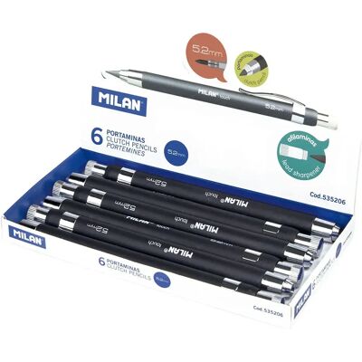Milan Scatola Espositore 6 Matite Meccaniche Professionali 5.2 Mm Milan Scatola Espositore 6 Matite Meccaniche Professionali 5.2 Mm