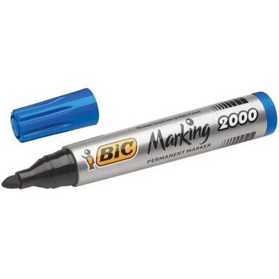 Bic Pennarello Indelebile Marking 2000 12 Unità Blue One Size Bic Pennarello Indelebile Marking 2000 12 Unità Blue One Size