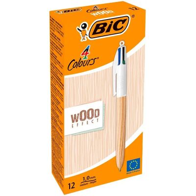 Bic Scatola Da 12 Penne Colori Legno Bic Scatola Da 12 Penne Colori Legno