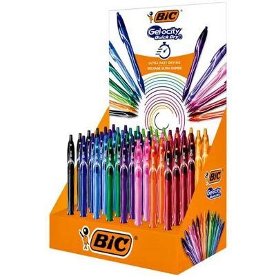 Bic Espositore 8 Penne Gelocity Colorines Bic Espositore 8 Penne Gelocity Colorines