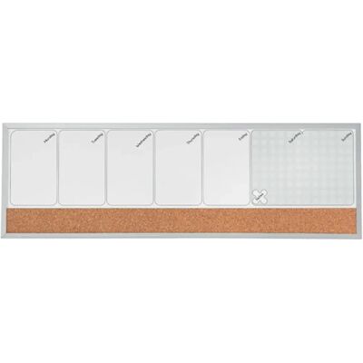 Nobo Pianificatore Settimanale Lavagna Magnetica 58x19 Cm Grey One Size Nobo Pianificatore Settimanale Lavagna Magnetica 58x19 Cm Grey One Size