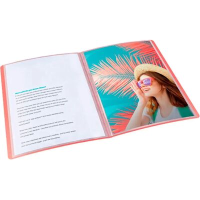 Esselte Raccoglitore Colour Breeze Pp A4 Con Copertine Flessibili 80 Buste Coral One Size Esselte Raccoglitore Colour Breeze Pp A4 Con Copertine Flessibili 80 Buste Coral One Size