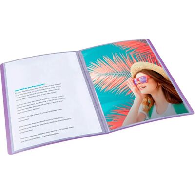 Esselte Raccoglitore Colour Breeze Pp A4 Con Copertine Flessibili 80 Buste Lavender One Size Esselte Raccoglitore Colour Breeze Pp A4 Con Copertine Flessibili 80 Buste Lavender One Size