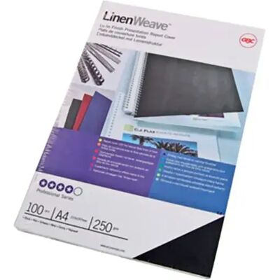 Gbc Rilegatura Con Copertina In Lino Din A 250g 100 Unità Gbc Rilegatura Con Copertina In Lino Din A 250g 100 Unità