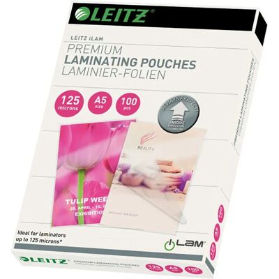 Leitz Buste Per Plastificazione A5 125 Micron 100 Unità Leitz Buste Per Plastificazione A5 125 Micron 100 Unità