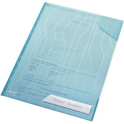 Leitz Cartella Portadocumenti Pp A4 200 Micron 5 Unità Blue One Size Leitz Cartella Portadocumenti Pp A4 200 Micron 5 Unità Blue One Size
