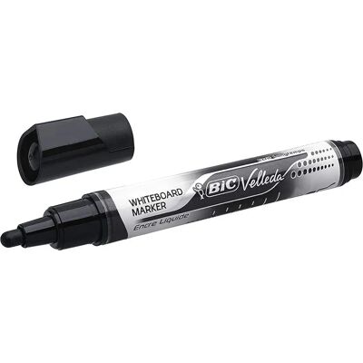 Bic Penna Velleda Liquid Ink 12 Unità Black One Size Bic Penna Velleda Liquid Ink 12 Unità Black One Size