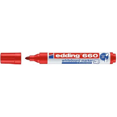 Edding Pennarello Per Lavagna Bianca 660 10 Unità Red One Size Edding Pennarello Per Lavagna Bianca 660 10 Unità Red One Size