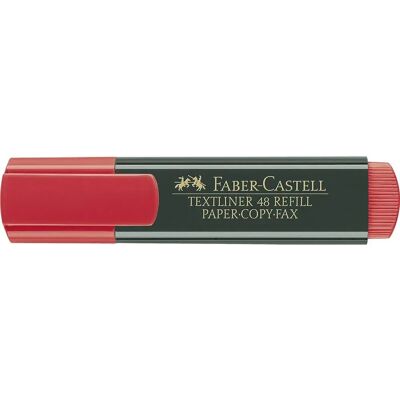 Faber Castell Evidenziatore Textliner 48 10 Unità Red One Size Faber Castell Evidenziatore Textliner 48 10 Unità Red One Size