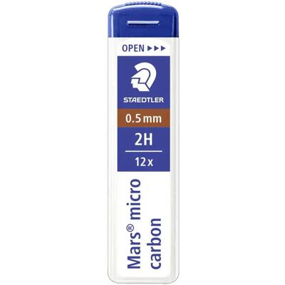 Staedtler Mine Per Portamine Mars Micro Carbon 250 2h 12 Unità Black One Size Staedtler Mine Per Portamine Mars Micro Carbon 250 2h 12 Unità Black One Size