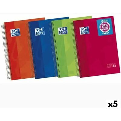 Oxford Quaderno A Spirale A4+ Europeanbook 5 Assortito 5 Unità Assorted One Size Oxford Quaderno A Spirale A4+ Europeanbook 5 Assortito 5 Unità Assorted One Size