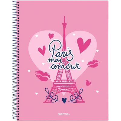 Safta Quaderno Parigi A4 120 Fogli Multicolor One Size Safta Quaderno Parigi A4 120 Fogli Multicolor One Size