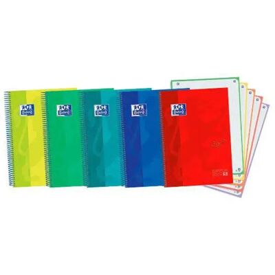 Oxford Quaderno A Spirale Ebook 5 Copertine Extra Rigide Din A4+ 120 H Microforate A Quadretti 5 Mm Multicolored One Size Oxford Quaderno A Spirale Ebook 5 Copertine Extra Rigide Din A4+ 120 H Microforate A Quadretti 5 Mm Multicolored One Size