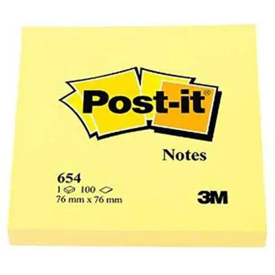Post It Adesivi 76x76 Mm With 100 Sheets 12 Unità Yellow One Size Post It Adesivi 76x76 Mm With 100 Sheets 12 Unità Yellow One Size