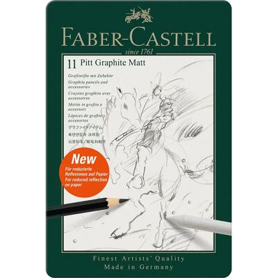 Faber Castell Matita In Grafite Pitt Mat 11 Unità Faber Castell Matita In Grafite Pitt Mat 11 Unità