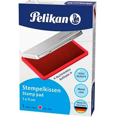 Pelikan Tampone Per Timbri Metallic Refillable Marker 7x11cm Red Red One Size Pelikan Tampone Per Timbri Metallic Refillable Marker 7x11cm Red Red One Size