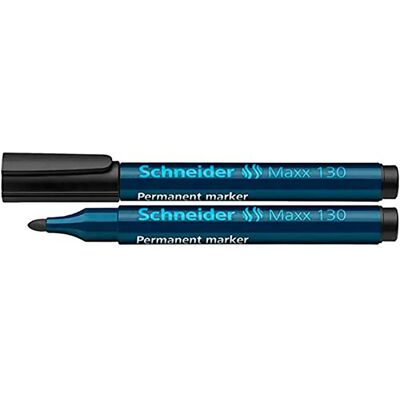 Schneider Pennarello Indelebile Maxx 130 Round Tip Permanent 1-3mm Black Black One Size Schneider Pennarello Indelebile Maxx 130 Round Tip Permanent 1-3mm Black Black One Size