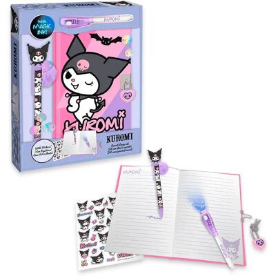 Kuromi Diario Con Penna Magica+penna Con Topper Kuromi Diario Con Penna Magica+penna Con Topper