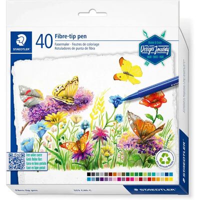 Staedtler Triplus color - Pennarelli a fibra, 40 pezzi Staedtler Triplus color - Pennarelli a fibra, 40 pezzi