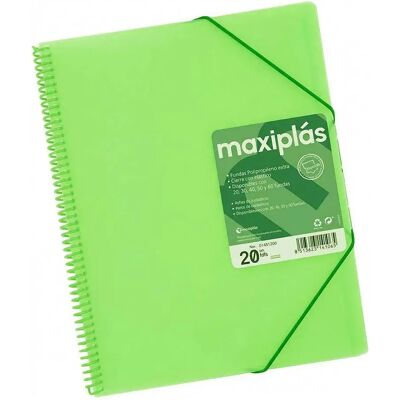 Grafoplas Cartella 20 Buste Maxiplás Green One Size Grafoplas Cartella 20 Buste Maxiplás Green One Size